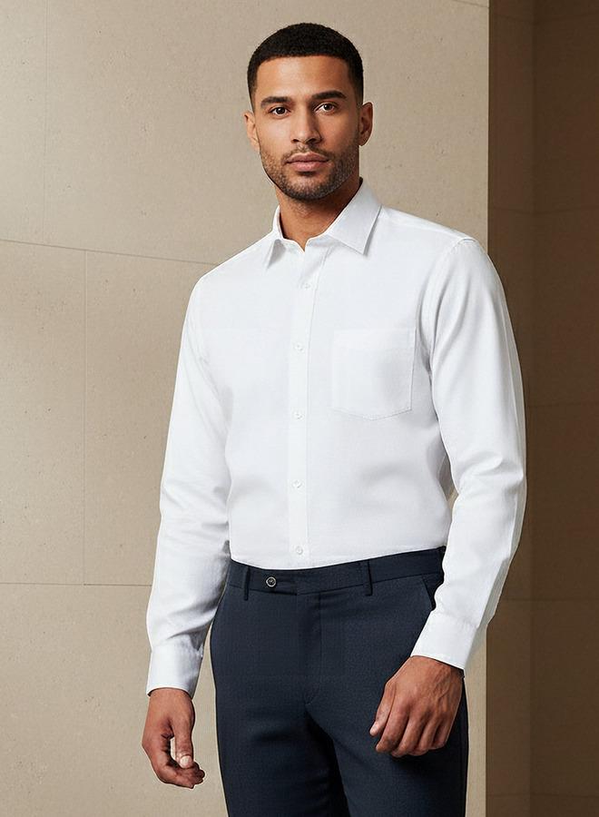Splash FAV Men Regular Fit Self Texture Dobby Collar Shirt - Image 1